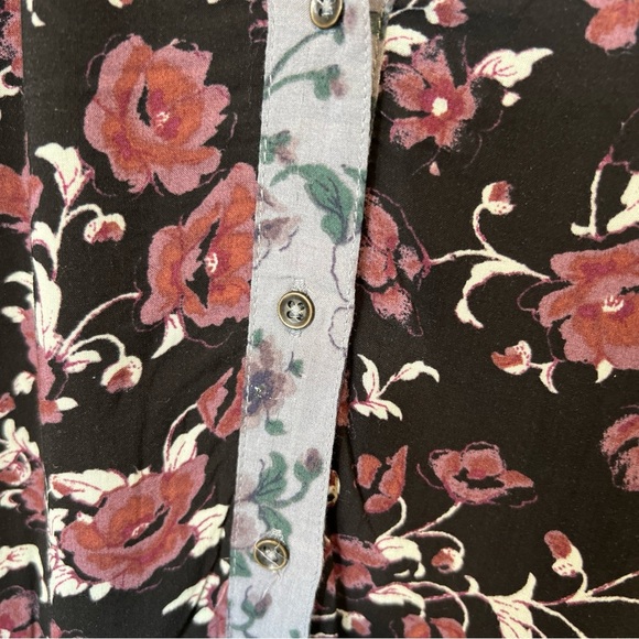 Free People Womens Sheila Floral Jumpsuit Romper Long Sleeve Lightweight Medium‎ - Picture 6 of 16